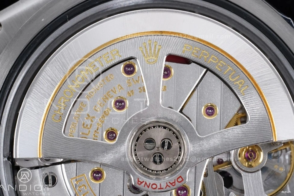 Oysterflex VS4131 (Weighted) Edition Silver Strap V2 VSF 126519 on 1:1 Daytona Black Best Dial Diamonds 0127